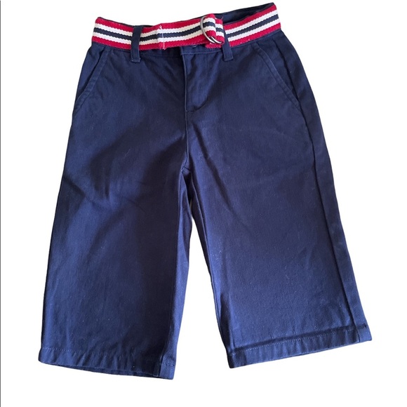 Janie and Jack Navy Belted pants size 6-12 months - Picture 1 of 4